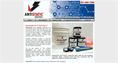 Desktop Screenshot of antistaticindustries.com